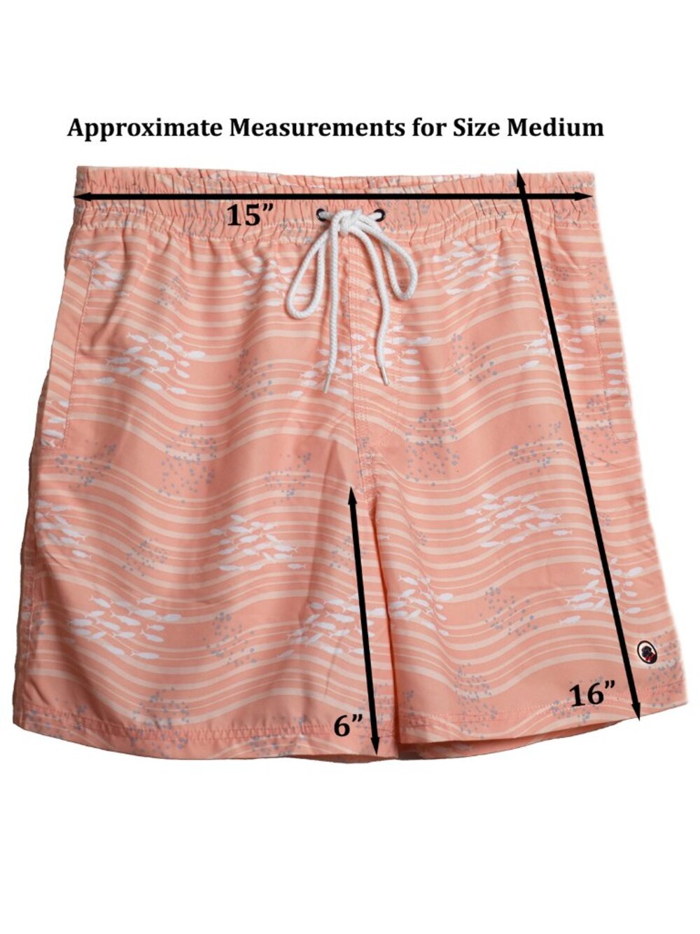 Southern Proper Men’s Swim Trunks Scalloped Shell Beach Board Shorts NEW - Picture 8 of 8